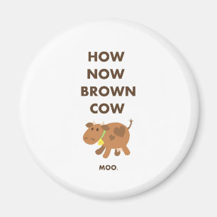 Imã Como agora vaca de Brown