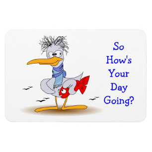 Ímã Como é sua gaivota engraçada maluco ir do pássa