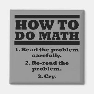 Imã Como Fazer Matemática Ímã de Geladeira Engraçado R