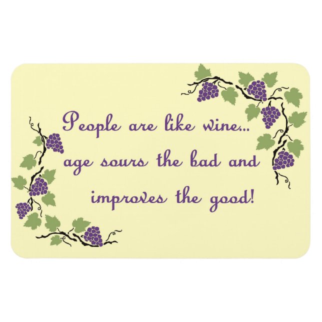 Ímã Como o vinho (Horizontal)