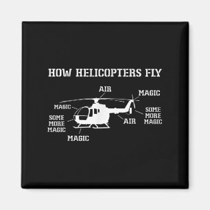 Imã Como os helicópteros voam com o Piloto Helicóptero