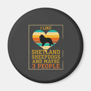 Imã Como Pastores da Ilha de Shetland Talvez Pessoas C