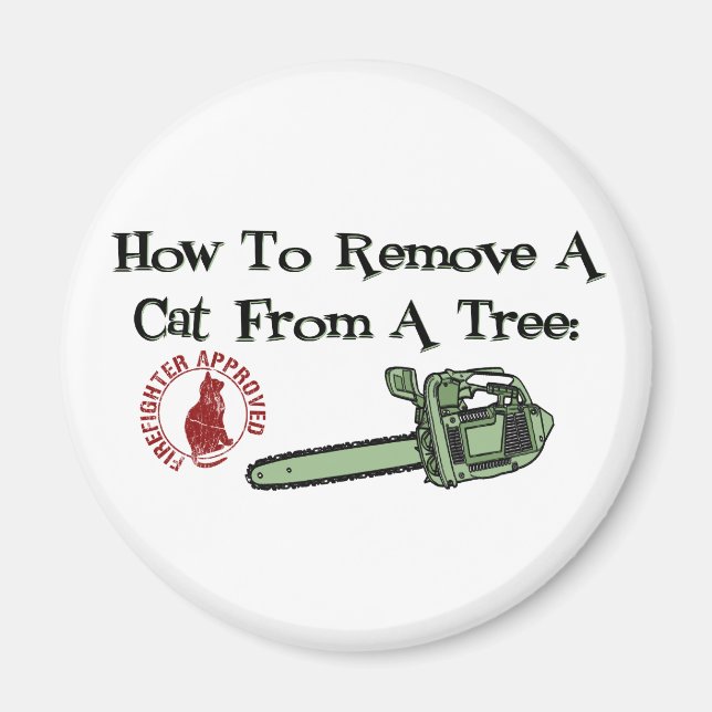 Imã Como remover um gato de uma árvore... (Frente)