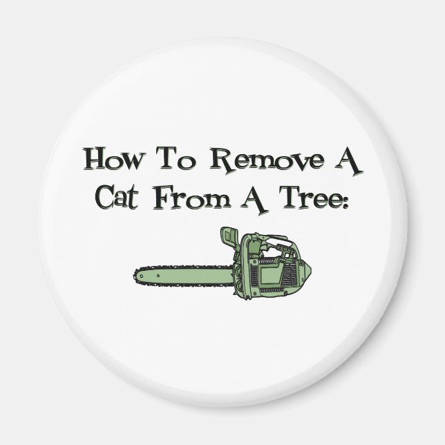 Imã Como remover um gato de uma árvore (Frente)