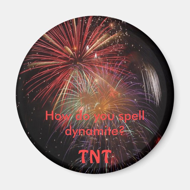 Imã Como se soletra dinamite? (Frente)