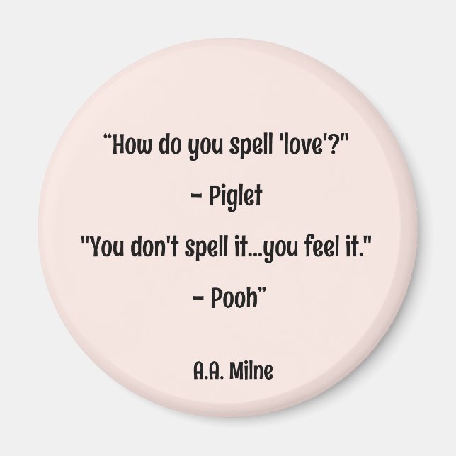 Imã Como se soletra o amor (Frente)