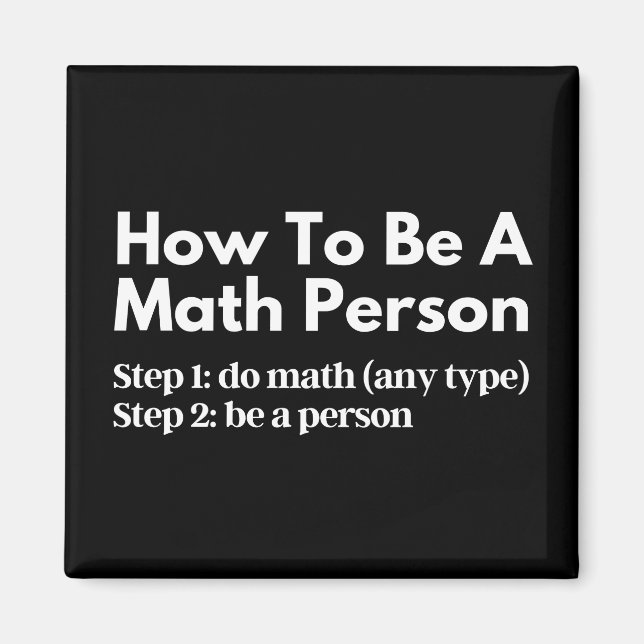 Imã Como Ser Uma Pessoa De Matemática (Frente)
