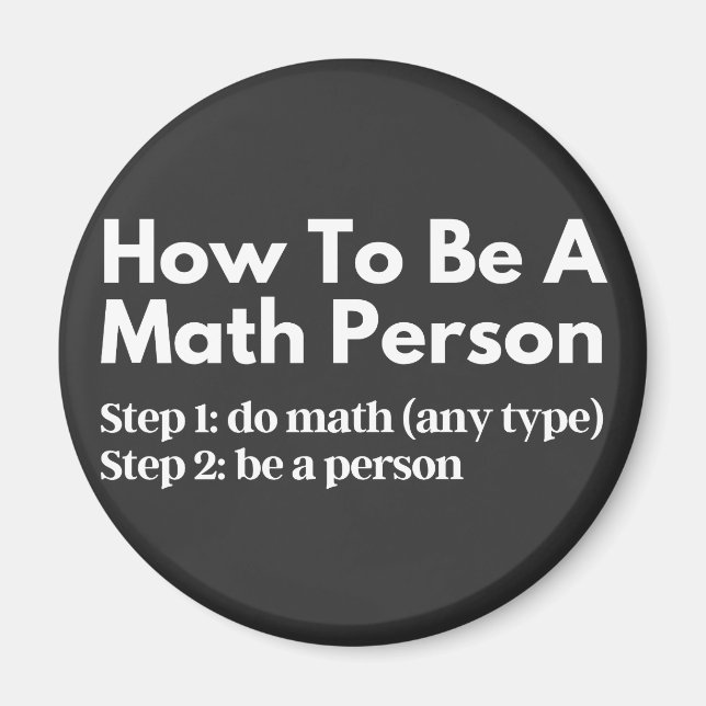 Imã Como Ser Uma Pessoa De Matemática (Frente)