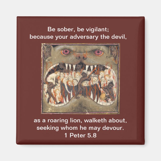 Imã ... Como um Leão Arrastado - Magneta (Frente)