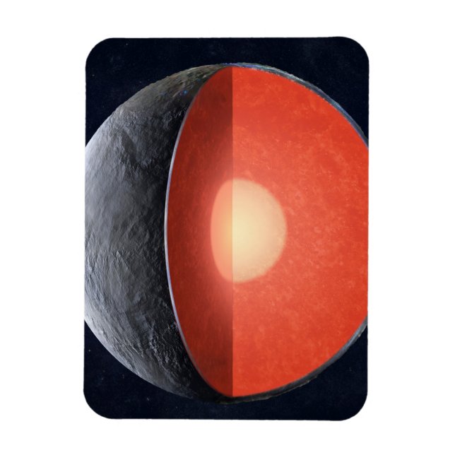 Ímã Como Um Planeta Rocky Se Forma. (Vertical)