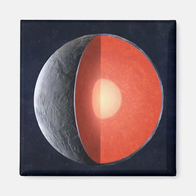 Imã Como Um Planeta Rocky Se Forma. (Frente)