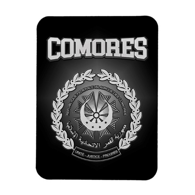 Ímã Comores Casaco de armas (Vertical)