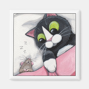 Imã Companheiro sonolento - ímã do gato