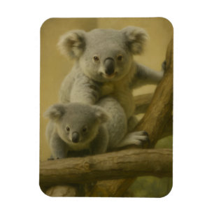 Ímã Companheiros Koala - Impressão de Arte de Vida Sel