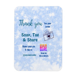 Ímã Compartilhamento de marca Snap mídia social q r có