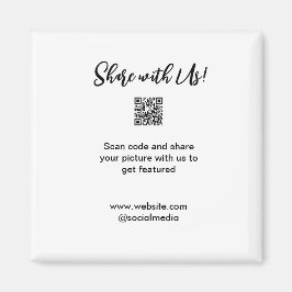Imã Compartilhe a imagem digitalizar código QR adicion