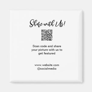 Imã Compartilhe a imagem digitalizar código QR adicion