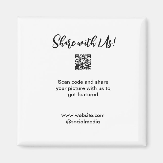 Imã Compartilhe a imagem digitalizar código QR adicion (Frente)