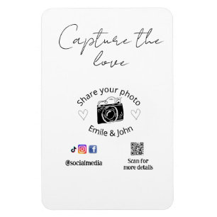 Ímã compartilhe o amor casamento qr casal amor nome da