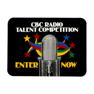 Ímã Competição de rádio CBC para talentos - promoção