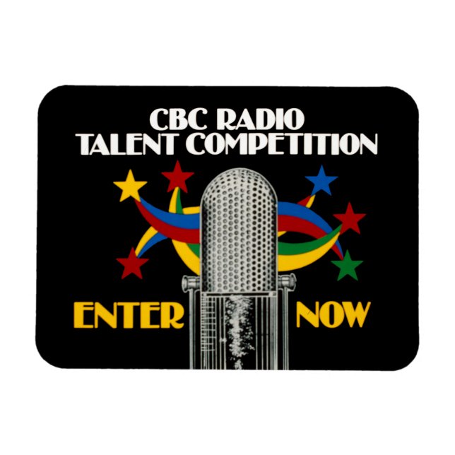Ímã Competição de rádio CBC para talentos - promoção (Horizontal)