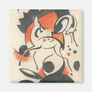 Imã Composição com os dois cervos por Franz Marc