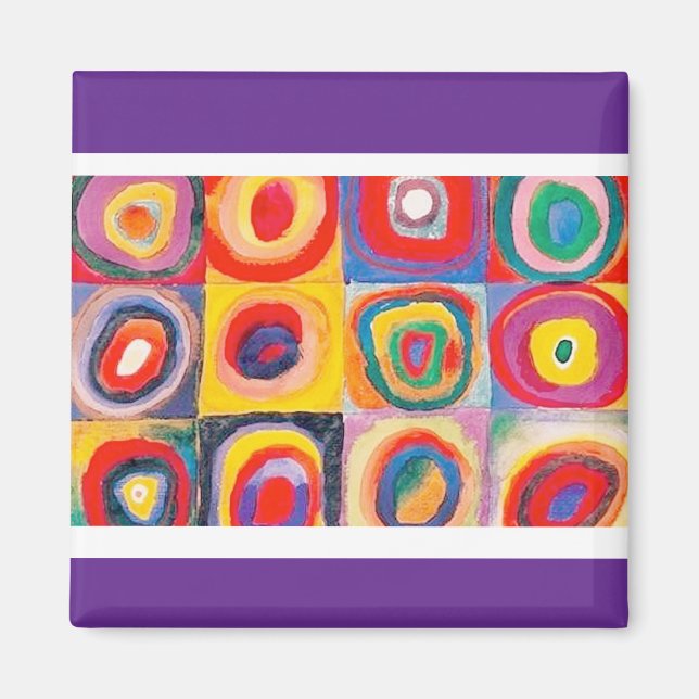 Imã Composição Concêntrica, Kandinsky (Frente)