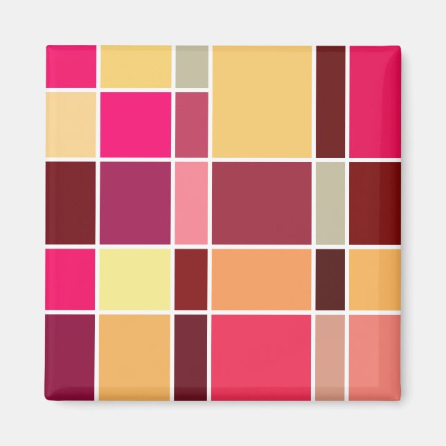 Imã Composição de Abstrato de cor (Frente)