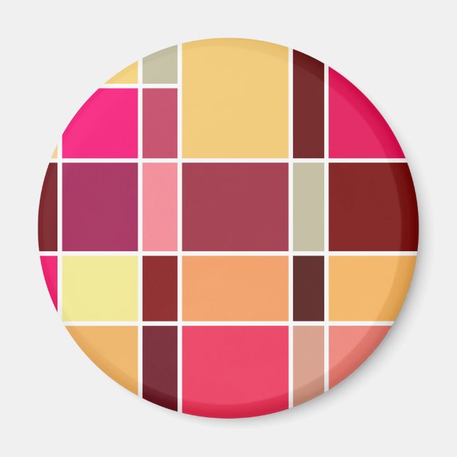 Imã Composição de Abstrato de cor (Frente)