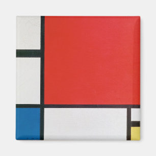 Imã Composição II em Vermelho, Azul e Amarelo, Kandins