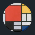 Imã Composição Mondrial Amarelo Vermelho Azul Preto<br><div class="desc">Composição de Piet Mondrian com a famosa pintura vermelha,  amarela,  azul e preta (1921).</div>