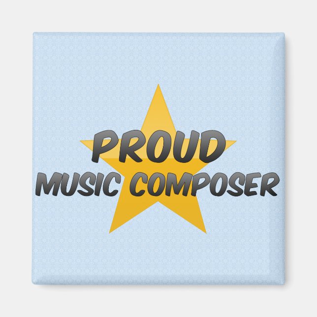 Imã Compositor de música orgulhoso (Frente)