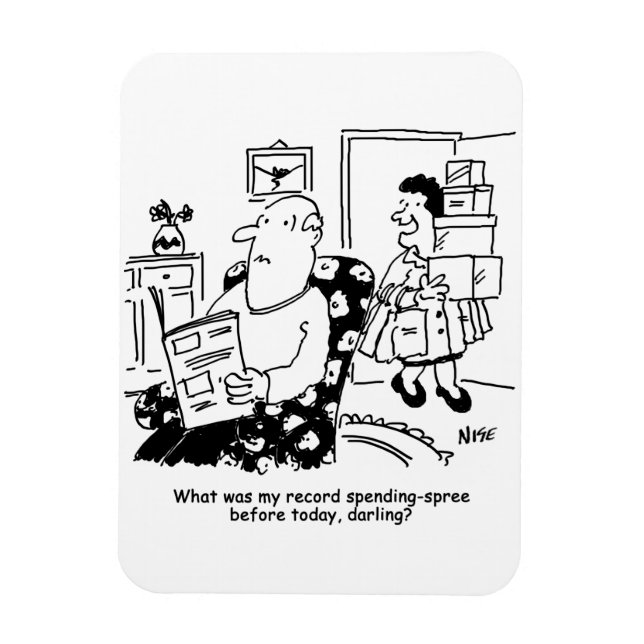 Ímã Comprando Trip. Gasto de Registro. Oversação em Co (Vertical)