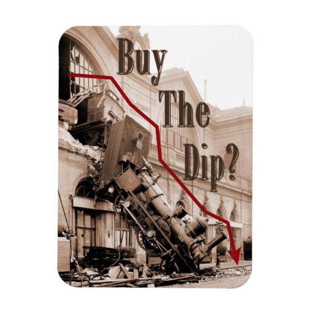 Ímã Comprar O Humor Do Mercado De Ações Dip (Vertical)