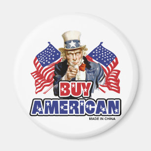 Imã Compre Americano ( Feito na China ) - Piada Engraç