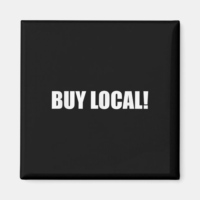 Imã Compre Local Proteção Ambiental, Bem-Estar Animal (Frente)