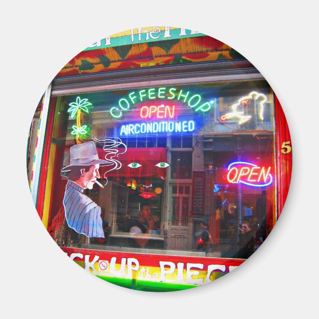 Imã Compro Café Amsterdã (Frente)
