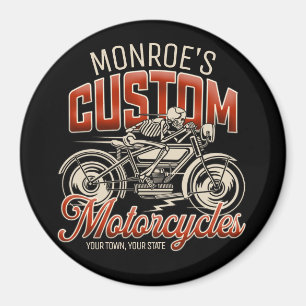 Imã Compro de Ciclo de Motociclo do Esqueleto do NOME