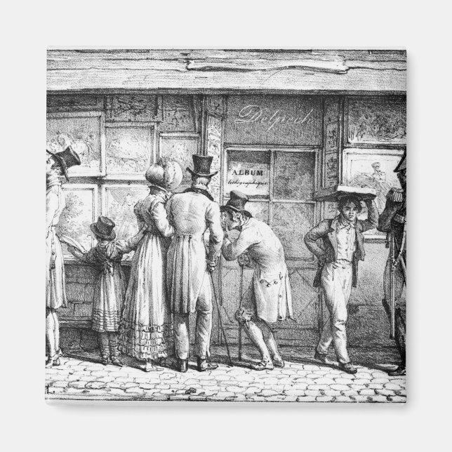 Imã Compro de Impressão litográfico da Delpech, c.1818 (Frente)