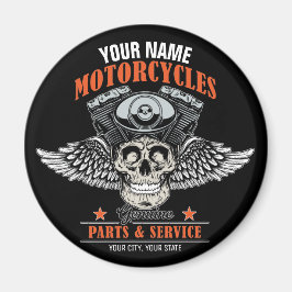 Imã Compro de Motociclos Personalizados do Crânio Voad