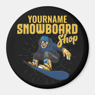 Imã Compro de Snowboard Personalizado da Borda de Neve