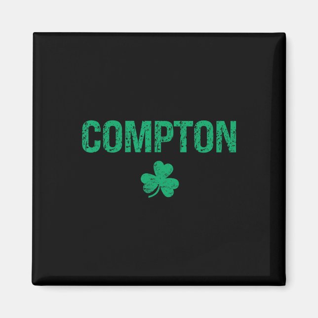 Imã Compton Irish Shamrock St Patrick's Day  (Frente)