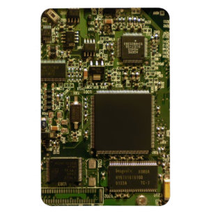 Ímã Computer Hard Drive Circuit Board - Green