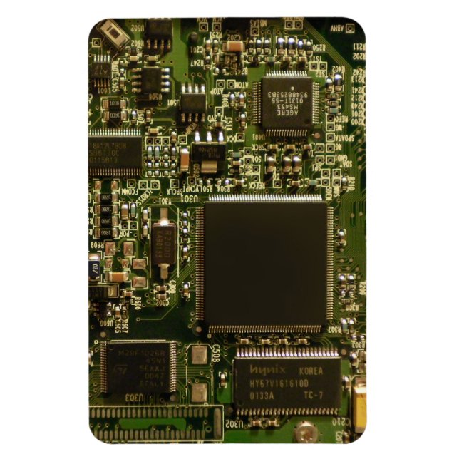 Ímã Computer Hard Drive Circuit Board - Green (Vertical)