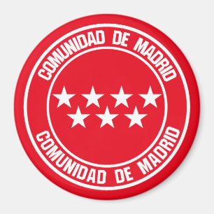 Imã Comunidad de Madrid Round Emblem
