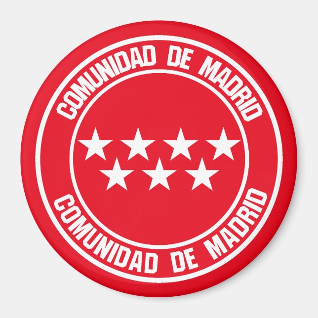 Imã Comunidad de Madrid Round Emblem (Frente)