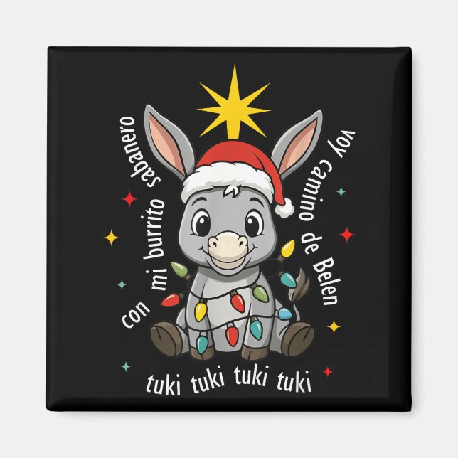 Imã Con Mi Burrito Sabanero Mexican Tuki Tuki Latino X (Frente)