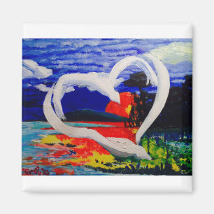 Imã Conceito de duas aves