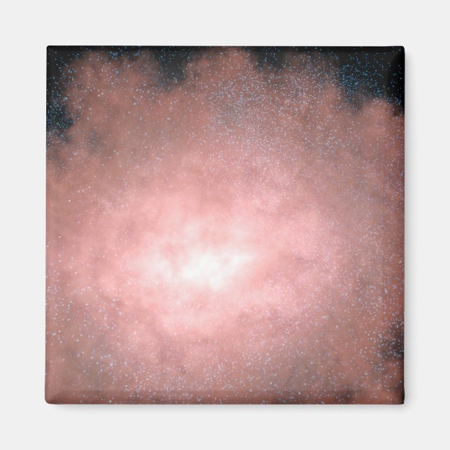 Imã Conceito de que galáxia empoeirada e brilhante (Frente)