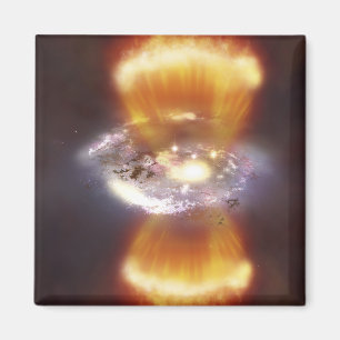 Imã Conceito do artista de uma galáxia